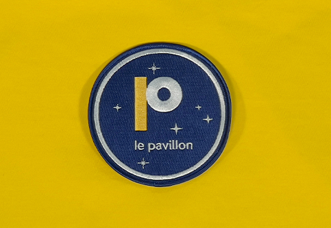 embroidered patches for the Stellar Scape exhibition at the Pavillon of Namur