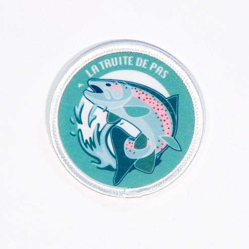 Pas trout sublimated badges