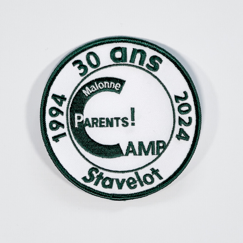 Embroidered patch for Parents' Camp Malonne