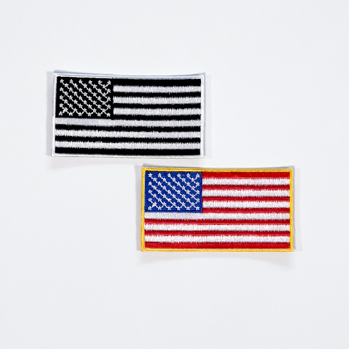 Embroidered USA flag patch