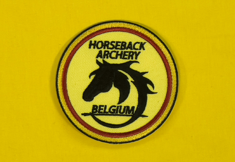 Iron-on patch for an equestrian camp