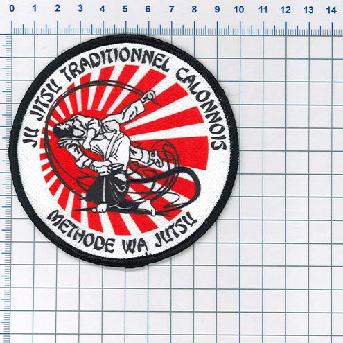 Approval proof for the sublimated patch of the Calonnois JUJITSU Club