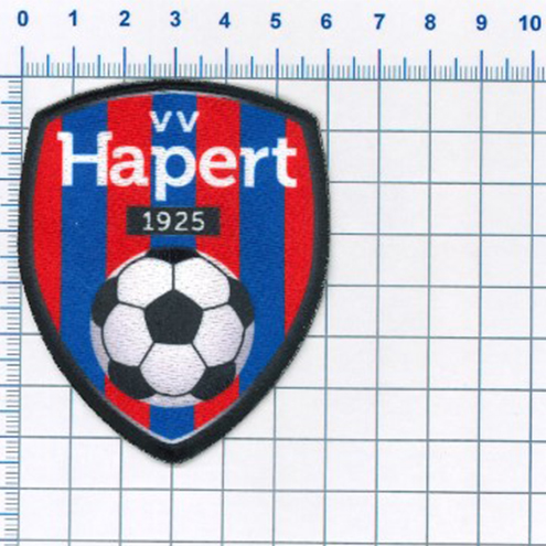 Approval proof for the VV Hapert football crest patch