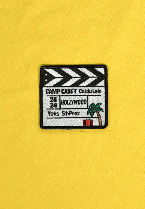 100% embroidered patches for a cadet camp Hollywood