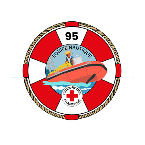 French Red Cross water rescue team logo