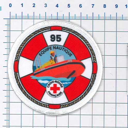 Approval proof for the French Red Cross water rescue team patch