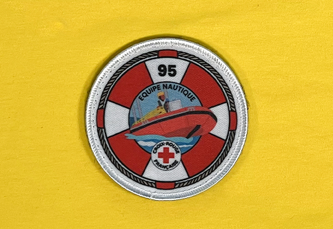 100% sublimated patches for the French Red Cross water rescue team