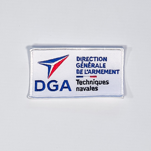 Embroidered patches for the DGA Naval Techniques