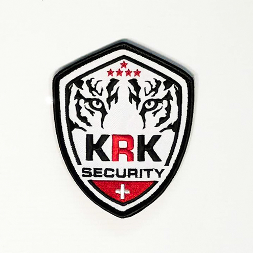 Embroidered Shield Badge KRK Security