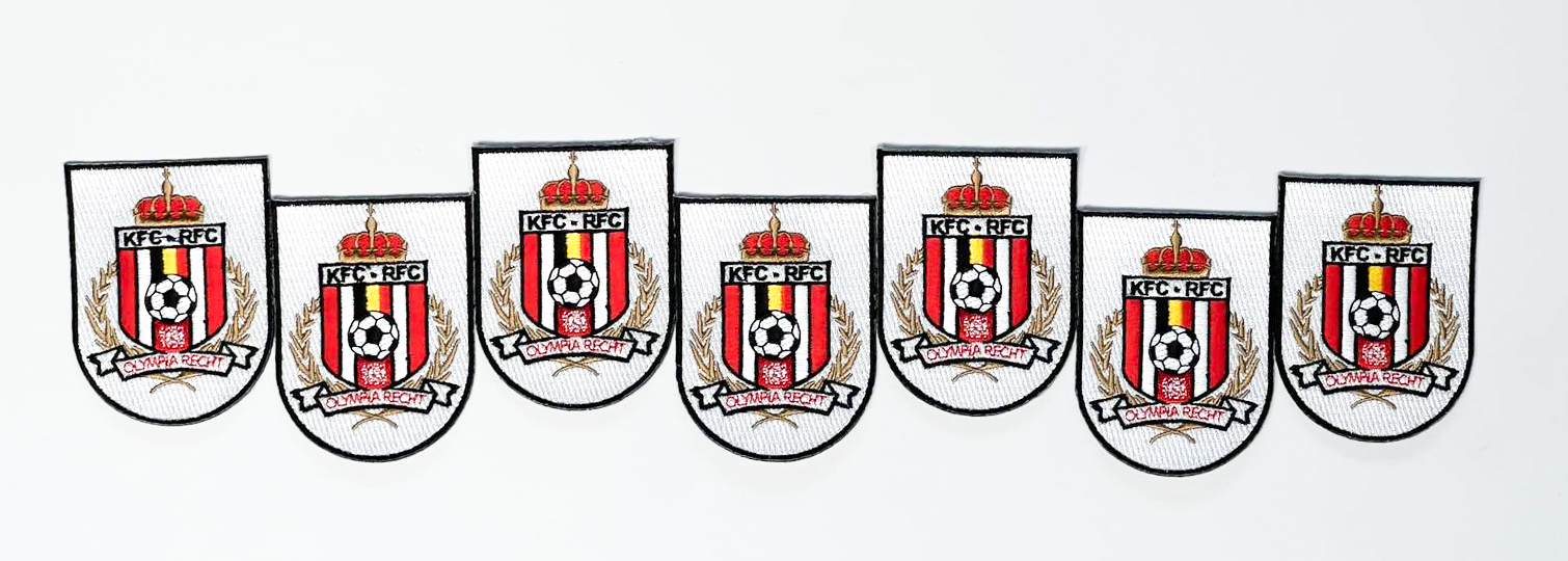 Combination of 100% Embroidered Badges for the K.F.C. Olympia Recht Football Club