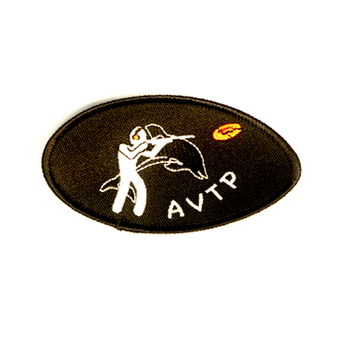 50% embroidered patch for the AVTP shooting club.