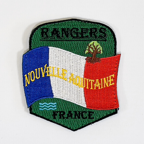 French flag patch of the Rangers of New Aquitaine