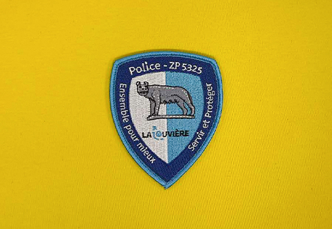 Badges for the La Louvière police zone