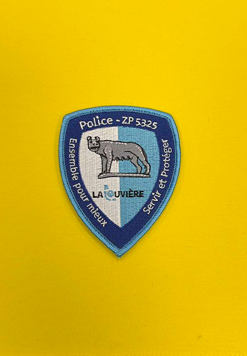 Badges for the La Louvière police zone