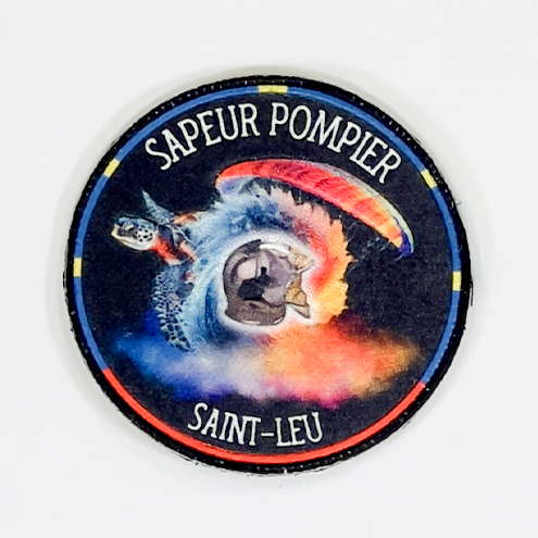 Sublimated Patches of the Saint-Leu firefighters